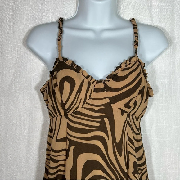 Wild Fable Animal Print Retro Chiffon Mini Dress Size XS - Picture 5 of 11